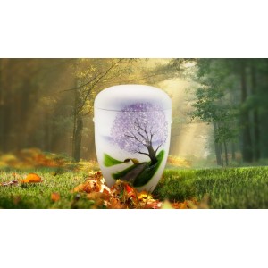 Biodegradable Cremation Ashes Funeral Urn / Casket - MEADOW STREAM (B)